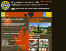 Tablet Screenshot of kinga-apartman-keszthely.hu